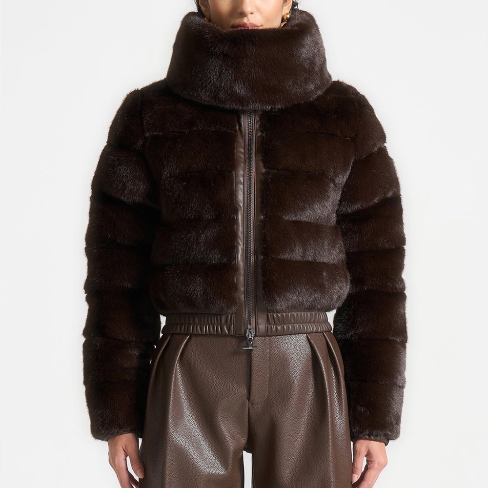 Maniere De Voir Brown Fur Jacket - Ama